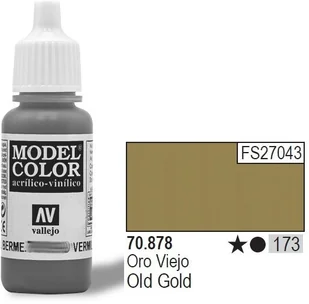 Vallejo Farba akrylowa mettalic - Old Gold nr 70878 (173) / 17ml 70878 - Akcesoria i części modelarskie Vallejo Farba akrylowa mettalic - Old Gold nr 70878 (173) / 17ml 70878 - Akcesoria i części modelarskie - miniaturka - grafika 2