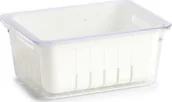 Pojemniki kuchenne - Zeller Pudełko do lodówki plastik biały 22,5x17,5x10 cm 14737 - miniaturka - grafika 1