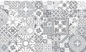 Naklejki na ścianę - Ambiance-Live Ambiance samoprzylepne naklejki na płytki, wzór mozaiki azulejos, naklejki ścienne do łazienki i kuchni, 60 sztuk - miniaturka - grafika 1