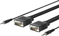 Kable komputerowe i do monitorów - VivoLink VivoLink PROVGAS2 - Adapter kabla wideo (2 m, VGA (D-Sub) + 3,5 mm, VGA (D-Sub) + 3,5 mm, Male, Straight) PROVGAS2 - miniaturka - grafika 1