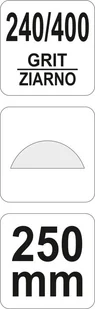Yato OSEŁKA DIAMENTOWA PILNIK L-250 MM YT-76080 ZYSKAJ RABAT 30 ZŁ YT-76080 - Materiały ścierne - miniaturka - grafika 4