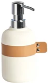 Mydelniczki i dozowniki mydła - Zeller Dozownik z pompką na mydło w płynie kolor biały 18880 - miniaturka - grafika 1