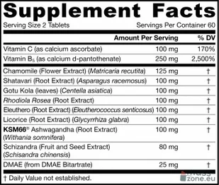 JARROW FORMULAS Adrenal Optimizer 120 tabletek - Witaminy i minerały dla sportowców JARROW FORMULAS Adrenal Optimizer 120 tabletek - Witaminy i minerały dla sportowców - miniaturka - grafika 2