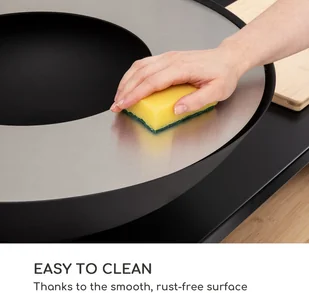 Blumfeldt Blumfeldt Savage 2.0 Wide, misa paleniskowa z grillem, bambusowa deska do krojenia, pokrowiec GDI11-Sav2.0 Wide-BK - Paleniska ogrodowe - miniaturka - grafika 6