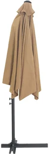 vidaXL Parasol ogrodowy na stalowym słupku, 300 cm, kolor taupe vidaXL - Parasole ogrodowe - miniaturka - grafika 6