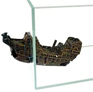 Dekoracje do akwarium - Happet Ozdoba akwariowa R155 statek szyba 24 cm - miniaturka - grafika 1