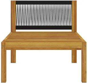 vidaXL 6-cz. zestaw wypoczynkowy do ogrodu, kremowe poduszki, akacja 3057876 - Meble ogrodowe - miniaturka - grafika 10