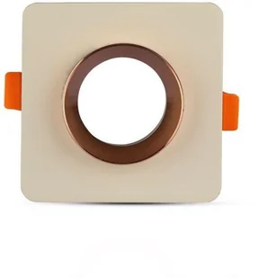 v-tac Oprawa Oczko V-TAC GIPS BETON GU10 Kwadrat Wpuszczany Biały/Różowe Złoto VT-862 - Oprawy, klosze i abażury - miniaturka - grafika 10