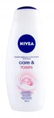 Kosmetyki do kąpieli - Nivea Care & Roses krem pod prysznic 750ml - miniaturka - grafika 1