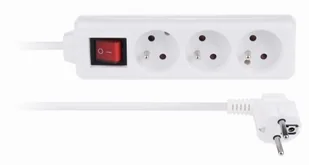 Libox Listwa zasilająca 3 gniazda wyłącznik biały 1.5m LB0081-1,5 - Listwy zasilające - miniaturka - grafika 2