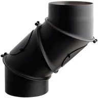 Kominy i akcesoria - Darco Kolano nastawne 160 mm 4-segmentowe czarne - miniaturka - grafika 1