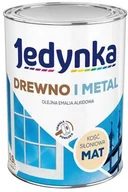 Farby zewnętrzne - Jedynka Farba Do Drewna I Metalu- matowa, kość sł., 0.9 l - miniaturka - grafika 1