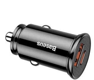 Baseus Ładowarka samochodowa Circular PD QC4.0+ 5A 30W (czarna) BSU347BLK - Ładowarki samochodowe - miniaturka - grafika 4