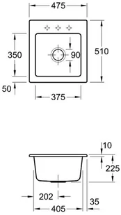 Villeroy & Boch Subway 45 XS Premiumline 6781 02 TR - Zlewozmywaki Villeroy & Boch Subway 45 XS Premiumline 6781 02 TR - Zlewozmywaki - miniaturka - grafika 4