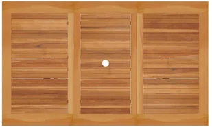 vidaXL Lumarko Stół ogrodowy, 150x90x75 cm, lite drewno tekowe! 315103 - Stoły ogrodowe - miniaturka - grafika 4