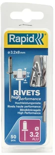 Rapid Nity wzmocnione  śr. 3 2 x 8 mm 50 szt. - Nity - miniaturka - grafika 3