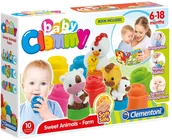 Klocki - Clementoni SŁODKIE ZWIERZAKI FARMA CLE17174 - miniaturka - grafika 1