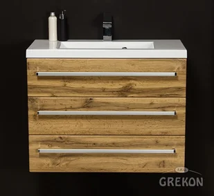 Szafka wisząca z umywalką 80/39/3 seria Fokus NE FKS-NE-U80/39/3 Clever - Szafki łazienkowe Szafka wisząca z umywalką 80/39/3 seria Fokus NE FKS-NE-U80/39/3 Clever - Szafki łazienkowe - miniaturka - grafika 1