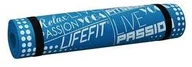 Maty do jogi - Mata LIFEFIT YOGA MAT EXKLUZIV 100x60x1cm Niebieska - miniaturka - grafika 1