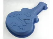 Formy do ciast - FOREMKA FORMA SILIKONOWA gitara - miniaturka - grafika 1