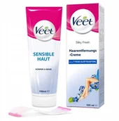 Kosmetyki do golenia - Veet, Krem do depilacji skóry wrażliwej, 100 ml - miniaturka - grafika 1