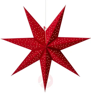 Markslojd Gwiazda Clara, aksamitny wygląd, 75 cm, czerwona - Ozdoby bożonarodzeniowe - miniaturka - grafika 2