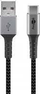 Kable USB - Goobay Kabel Usb-c - Usb-a 2.0 Textil Nylon 0,5m - miniaturka - grafika 1