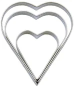 Formy do ciast - Tala 12/144 forma do ciastek w kształcie serca, 3-częściowy 10A09518 - miniaturka - grafika 1