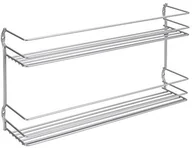 Pojemniki na przyprawy - Metaltex Pepito 364632039 regał na przyprawy, 2-półki 36 x 8 x 19 cm, powłoka politermiczna 364632039 - miniaturka - grafika 1