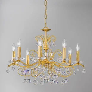 Kolarz Carmen kryształ złoto 8-pkt. 70c m - Lampy sufitowe - miniaturka - grafika 3