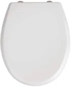 Deski sedesowe - WENKO Biała deska sedesowa wolnoopadająca łatwy montaż i demontaż Fix-Clip materiał Duroplast higieniczna odporna na pęknięcia B07FNTN4KS - miniaturka - grafika 1