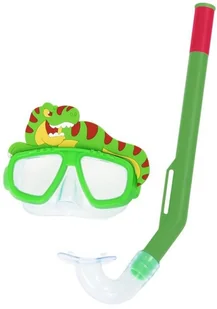 Bestway Maska Do Nurkowania Z Rurką Zwierzątka Zielona 24059 LT-9523-0 - Sprzęt do nurkowania - miniaturka - grafika 3
