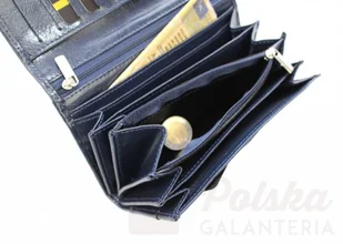 Elkor (PL) Portfel Damski (PL) Długi Suwak Skóra Naturalna Zaokrąglony Przód - Portfele - miniaturka - grafika 11