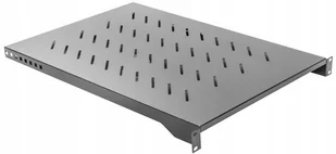 LANBERG Półka do szaf 19" 1000mm czarna 1U/483x750mm udźwig do 15kg montaż 4-punktowy SPKLOKEL0100 - Kable miedziane - miniaturka - grafika 5