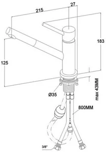 Villeroy & Boch Como Shower Window 925800LC - Baterie kuchenne - miniaturka - grafika 2