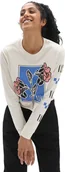 Koszulki i topy damskie - Vans t-shirt damski DOUBLE UP LS TEE Sandshell - miniaturka - grafika 1