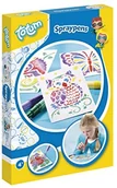 Zabawki kreatywne - Totum Spray Dlugopisy Kreatywny Zestaw Z Róznymi Szablonami, Wielokolorowy, 020665 020665 - miniaturka - grafika 1
