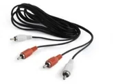 Kable - Gembird KABEL CINCH AUDIO 2RCA/2RCA 1.8M CZARNY CCA-2R2R-6 - miniaturka - grafika 1