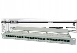 Digitus Patch panel 19"" 24 porty, kat.6, S/FTP, 1U, wspornik kablowy, czarny (kompletny) (SPDPOKEP0140 [5340208]) - Pozostałe akcesoria sieciowe - miniaturka - grafika 2