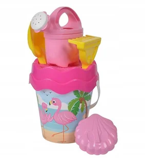 Foremki do piasku piaskownicy Flamingi wiaderko 46 - Zabawki do piasku - miniaturka - grafika 3