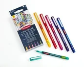 Cienkopisy - DERWENT Cienkopisy Kolorowe Derwent Line Maker Komplet 6 szt. 2305576 - miniaturka - grafika 1