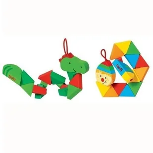 Klocki Elastyczne Klaun Krokodyl Wąż Mix - - Układanki dla dzieci - miniaturka - grafika 2