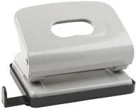 Dziurkacze - Idena 300903 do zastosowań biurowych, z otworami listwa ze zderzakami, do ok. 16 arkuszy, dziurkowaniami średnica 5,5 MM, wykonana z metalu, kolor szary 300903 - miniaturka - grafika 1