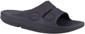 Klapki i japonki męskie - Oofos Klapki regeneracyjne OOahh Black Matte - miniaturka - grafika 1