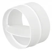 Rury i kanały wentylacyjne - airRoxy Łącznik okrągły fi100mm z zaworem zwrotnym airRoxy 8324 02-463 - miniaturka - grafika 1