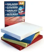 Okładki do laminatorów i bindownic - Argo Okładki do bindowania Delta, żółte, skóra, opakowanie 100 arkuszy - miniaturka - grafika 1