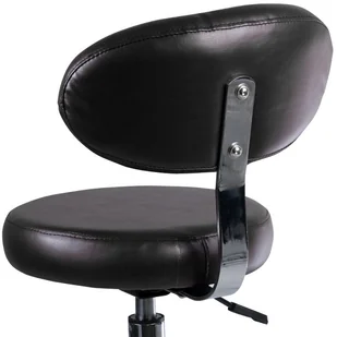 Beauty System Taboret Kosmetyczny Z Oparciem Br-9934 Czarny BSBD-9934/144 - Krzesła i taborety kosmetyczne - miniaturka - grafika 2