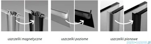 Radaway Furo Black DWJ drzwi prysznicowe 120cm prawe szkło przejrzyste 10107622-54-01R/10110580-01-01 | - Akcesoria do armatury i ceramiki - miniaturka - grafika 9