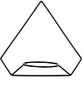 Kwietniki - Kwietnik Metalowy Ścienny 38/42cm czarny PENTAGONO KWS-718 - miniaturka - grafika 1