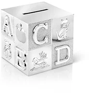 Skarbonki - Zilverstad Skarbonka w$170rfel, Gro$171 ABC 7,5 x 7,5 cm posrebrzana i anlaufgesch$172czynnie A6016260 - miniaturka - grafika 1